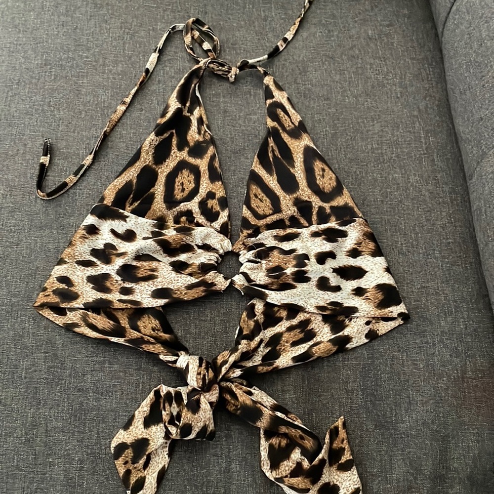 Cheetah print bralette